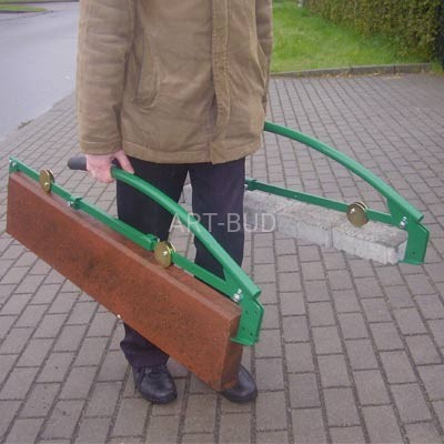 Chwytak P-7 do przenoszenia obrzeży i prowadnik P7X