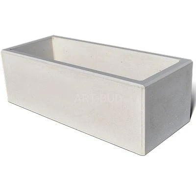 Donica z betonu architektonicznego prostokątna  120x50x40 cm