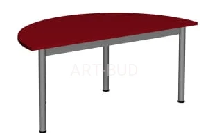 Stół przedszkolny półokrągły z regulacją wysokości 1-3 120cm x 60cm