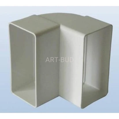 Kolano pionowe płaskie PCV D/KPI 110x55 mm lub 220x55 mm DOSPEL