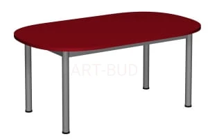 Stół owalny z regulacją wysokości 1-3,meble przedszkolne 120 x 70 cm