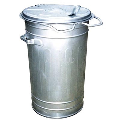 Pojemnik  na śmieci metalowy SM 80 z blachy ocynkowanej malowanej