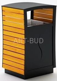 Kosz parkowy, miejski S, duży, stalowo - drewniany 0237( szt )