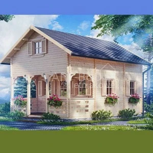 Drewniany domek letniskowy Merkury 55 + 10 m2