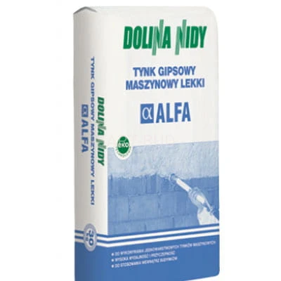 Tynk gipsowy maszynowy LEKKI  ALFA PLUS- DOLINA NIDY. 30 kg (zł/szt)