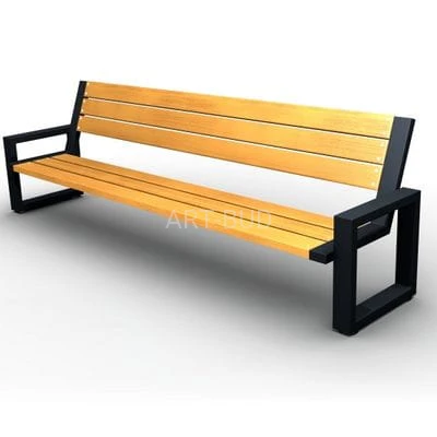 Ławka parkowa stalowo-drewniana 180 cm