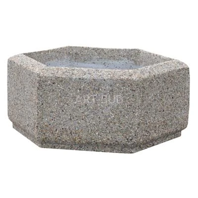 Donica betonowa sześciokątna śr 80 wys 36 cm 