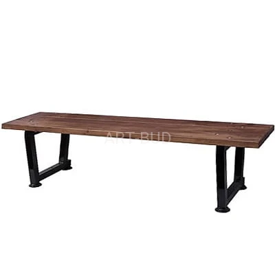 Ławka parkowa bez oparcia