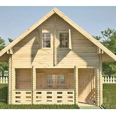 Drewniany domek letniskowy  JAREK  77 + 12 M2