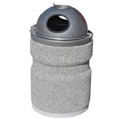 Kosz betonowy na śmieci 40 litrowy z kopułą