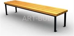 Ławka miejska,parkowa stalowo-drewniana 180 cm 