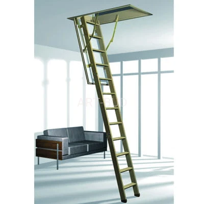 Schody strychowe drewniane 3 segmentowe na wymiar Quadro Roto