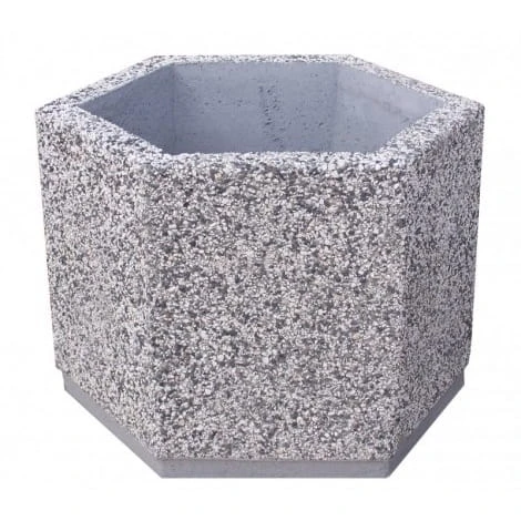 Donica sześciokątna betonowa średnica 80 cm 