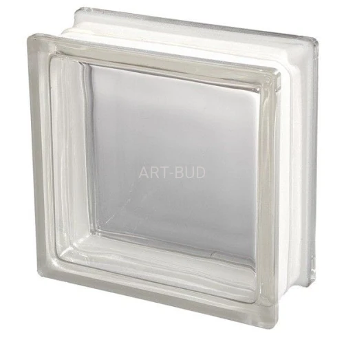 Pustak szklany gładki 1908 C  bezbarwne Seves Basic  Vitrablok