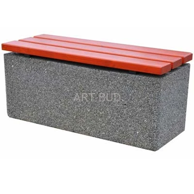 Ławka betonowo drewniana metrówka 