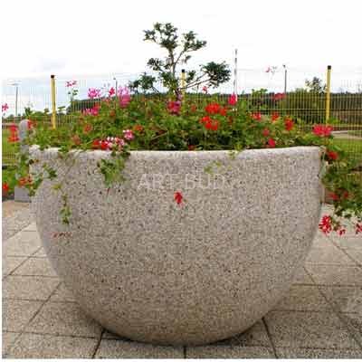 Donica betonowa duża owalna MARIA średnica 149 wysokość 90cm