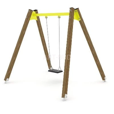 Huśtawka jednoosobowa drewniana SWING  