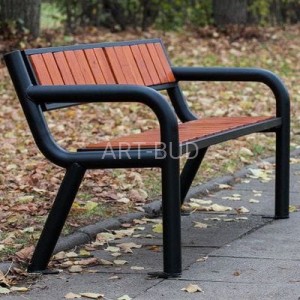 Ławka stalowo-drewniana Viking  Prestige