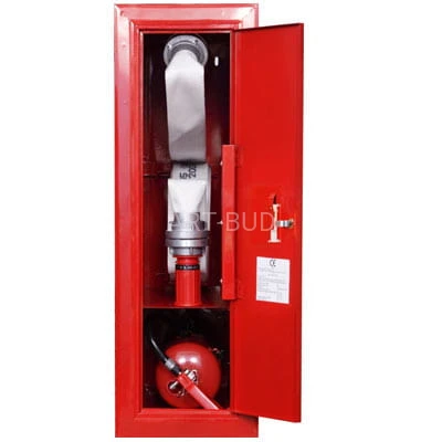 Hydrant wewnętrzny DN52  HW 52/2B-3BG6 zawieszany lub wnękowy z wężem płasko składanym φ52mm z miejscem na gaśnicę wykonanie boczne, zamek PATENT  lub EURO  (szt.)