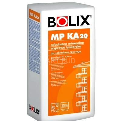 Tynk mineralny Bolix MP KA 20 2 mm kasza 25kg do nakładania ręcznego 