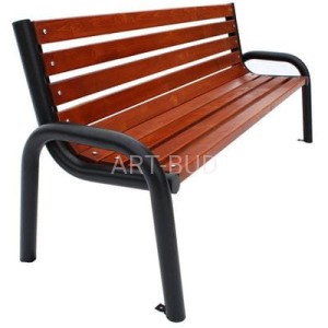 Ławka z oparciem parkowa  stalowa 150 - 180 cm Olimp II 