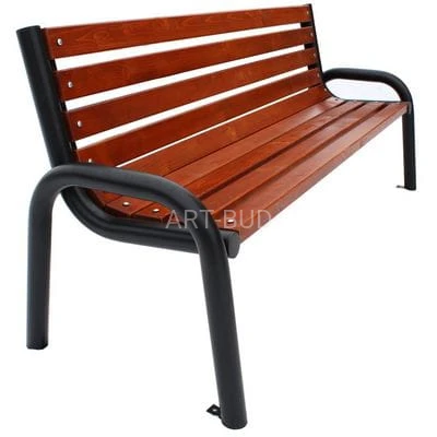 Ławka z oparciem parkowa  stalowa 150 - 180 cm Olimp II 