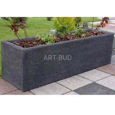 Donica betonowa prostokątna REGINA 170x50x wys 50cm z betonu płukanego 