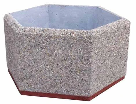 Donica sześciokątna betonowa śr 120 wys 60 cm 