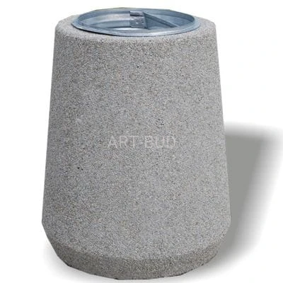 Betonowy kosz uliczny  z wkładem 45 l 