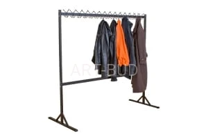 Wieszak metalowy stojący szatniowy wyposażenie szkół