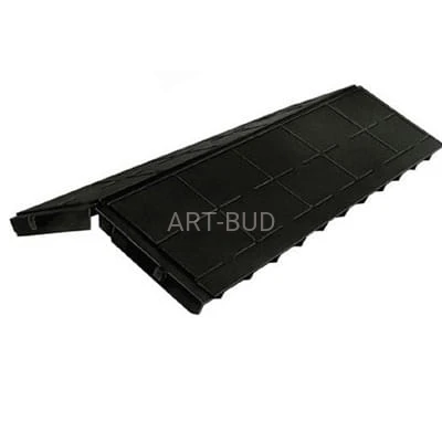 Wentylacja kalenicowa szerokość 305 mm długość 500 mm wysokość 28 mm POLPROFILI 