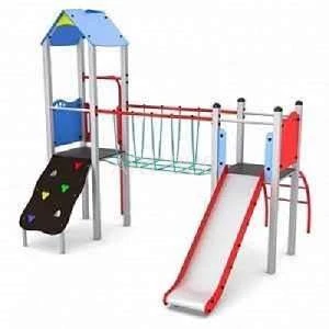 Zestaw zabawowy zjeżdżalnia wieża na plac zabaw Steel 