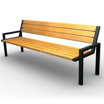 Ławka parkowa stalowo-drewniana 180 cm