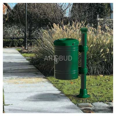 Kosz na śmieci Gujana, metalowy 40 litrów (szt)