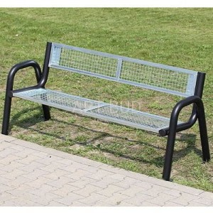 Ławka parkowa stalowa SPARTAN SOLID