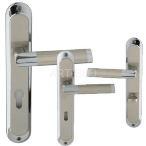 Klamka drzwiowa wewnętrzna JARO ECO M6/M9  na szyldzie długim kolor kolor M6/M9 chrom/nikiel (szt.)