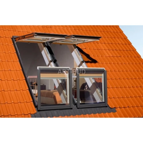 Okno balkonowe FGH-V P5 Galeria - Fakro. 94x255 cm 