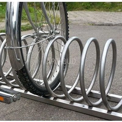 Stojak rowerowy spiralny VIRO – 4 stalowy  na 4 rowery