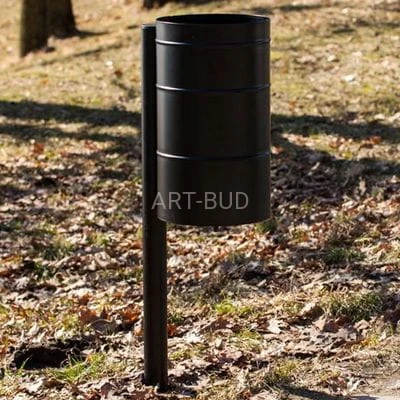 Kosz na śmieci uliczny metalowy pojemność 30 l  Miejski III 