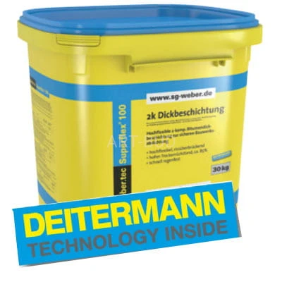 Elastyczna, modyfikowana polimerami, grubowarstwowa masa uszczelniająca weber.tec Superflex 100