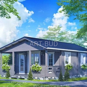 Drewniany domek letniskowy Weekend III 32 + 11 m2