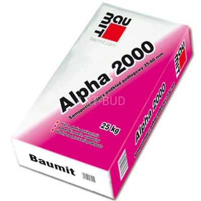 Samopoziomujący podkład podłogowy 25–60 mm Alpha 2000  BAUMIT 