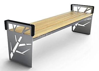 Ławka parkowa, miejska stalowa Loara, długość 188 cm kod: 0152 A ( szt )