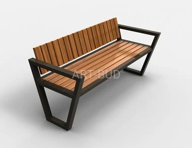 Ławka miejska długość 160 cm stalowa  