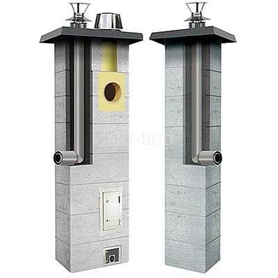 System kominowy  GAZ z wentylacją KNM 