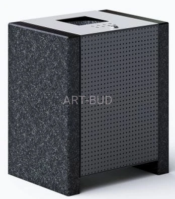 Kosz parkowy, miejski Impala,stalowo - granitowy, 0235 ( szt )