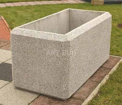 Donica betonowa prostokątna ALDONA 120x60 x wys 60 cm 