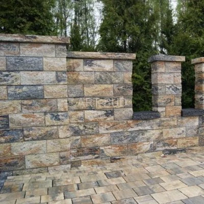 Ogrodzenia łupane  bloczki ogrodzeniowe 16 cm Kost-Bet 