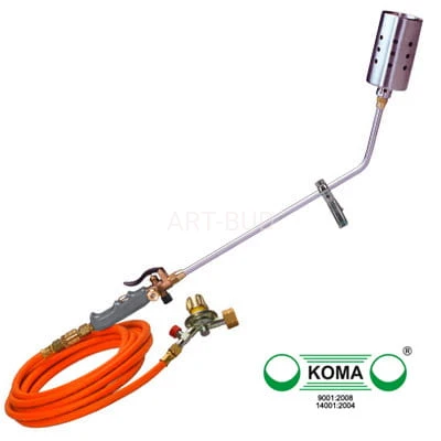 Palnik dekarski jednodyszowy Koma Turbo PT1  reduktor wąż 5 - 10 mb 
