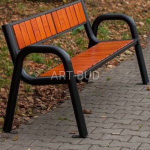 Ławka stalowo- drewniana parkowa Spartan Prestige